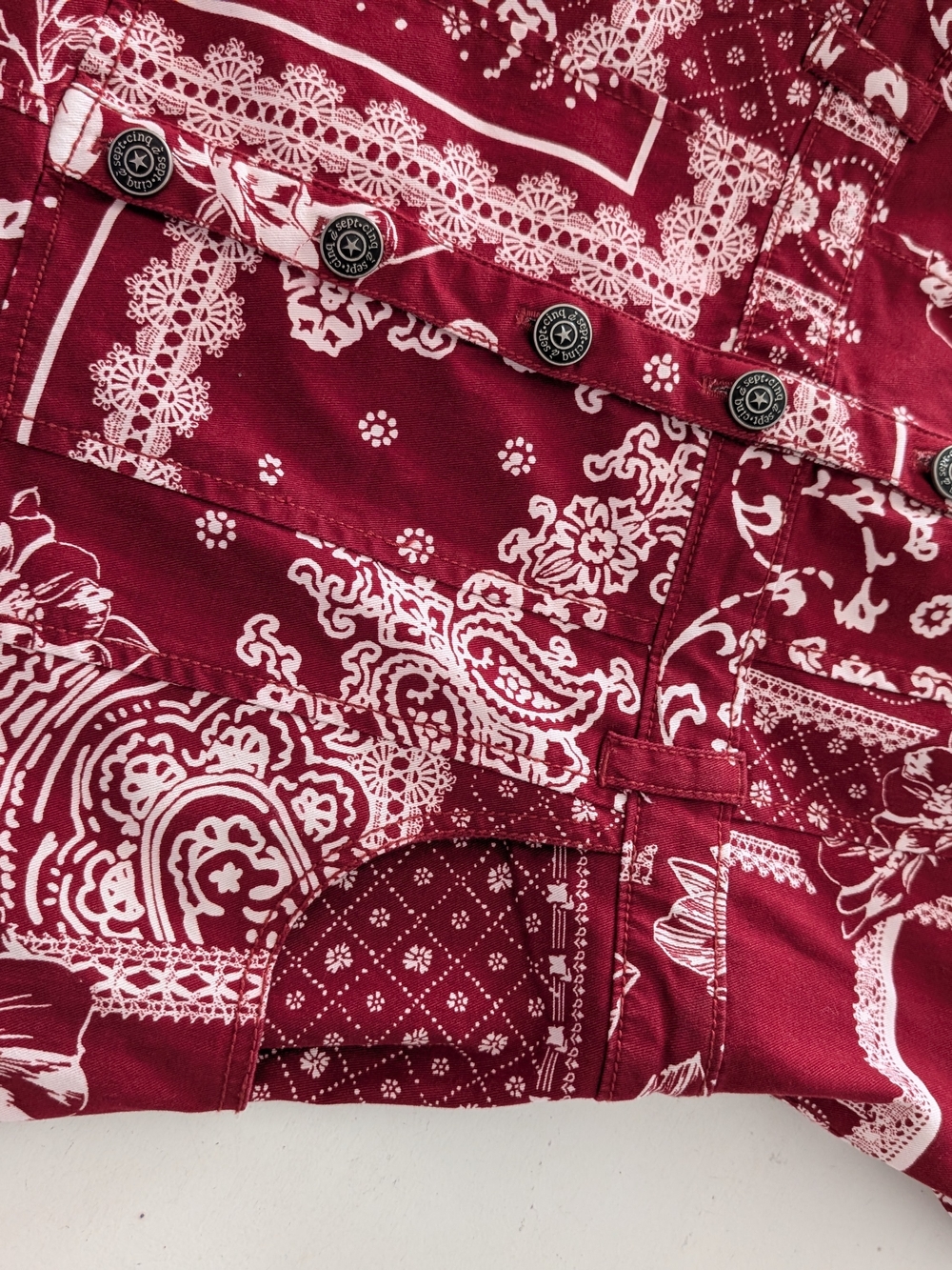 NWT cinq a sept Red Bandana-Print 'Veena' Midi Dress - Picture 8 of 10